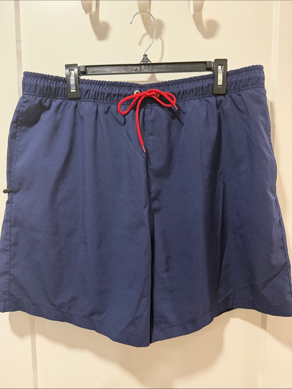 Silkworld Men's Navy Swim Trunks with Red Drawstring - XXL